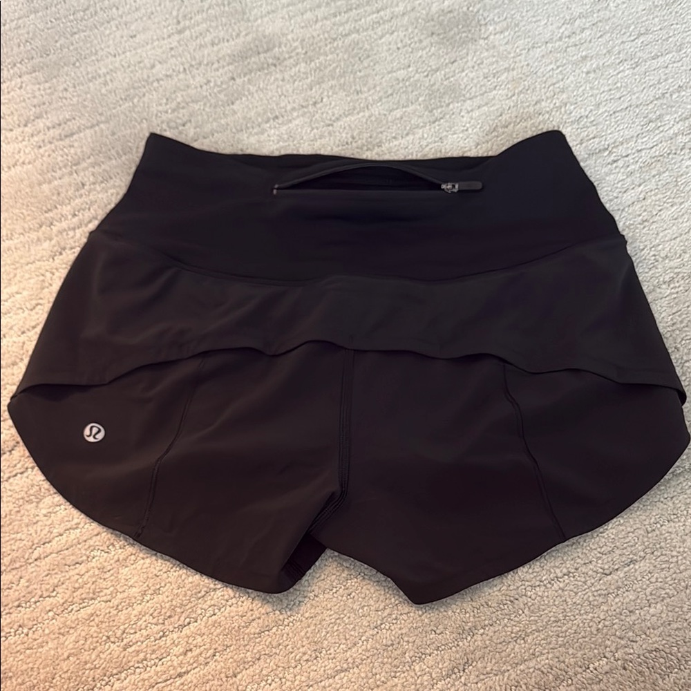 lululemon athletica Black Athletic Shorts Sleek Design